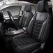 Auto Interieur Meester Mazda Autostoelhoevers voor Mazda 2 III | Complete set | AID-serie | Zwart met zwarte stiksels