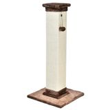 Amazon Basics Krabpaal voor katten, hoogwaardig, groot, hoog, 40 x 40 x 90 cm (L x B x H), bruin tapijt