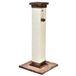 Amazon Basics Krabpaal voor katten, hoogwaardig, groot, hoog, 40 x 40 x 90 cm (L x B x H), bruin tapijt