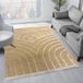 Azomor® Élégant tapis beige avec design bohème et effet 3D haut-bas