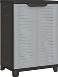 vidaXL Opbergkast 65x45x97 cm Kunststof Grijs