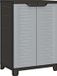 vidaXL Opbergkast 65x45x97 cm Kunststof Grijs