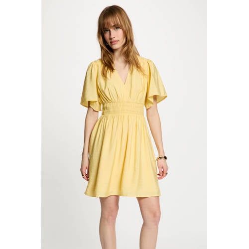 Morgan cocktailjurk lichtgeel