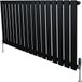 Monster Group BV radiateur design à 1 colonne - 600x1190 mm - noir - robinet thermostatique