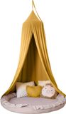 LILIMAUS Klamboe baby - bedhemel en hemeltje kinderkamer - mousseline katoen - 245 cm - geel