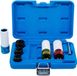 BGS Kracht-Spaareinsatz- en Spiraal-Profiel-Steeksleutel-Set Aandrijving Binnenvierkant 12,5 mm (1/2") SW 17 - 21 mm 7-delig. - 74297