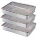RVS Set de 3 Boîtes de conservation hermétiques 2000ml avec couvercle