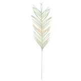 DRW Tak met natuurlijke bladeren in blauw, 100 cm