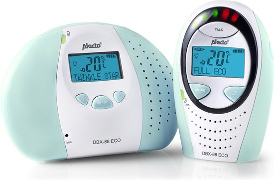 Alecto DBX-88MT DECT Babyfoon - Mintgroen - Met Nachtlampje & Terugspreekfunctie