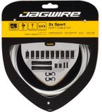 Jagwire 2X Sport Shift Schakelkabel Set voor Shimano/SRAM, sterling silver