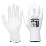 Portwest VA120 PU Handschoen Uitgifteautomaat Reflecterend Duurzaam Bouw | Wit, M, EN ISO 21420 Behendigheid 5, CE-gecertificeerd, EN 388 (3131X), Normale Pasvorm, Nylon, Snijbestendig, 13 Gauge