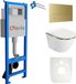 Lavita SOFI SLIM set de toilette complet or LINE LAV 101 LAV 200.3.5 sans bride or