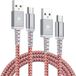 Dux Ducis K-II Pro 2A USB naar USB-C Kabel (2-Pack) 1M+2M Rood