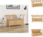 vidaXL Bankje - 107x45x75,5 cm - Massief Vurenhout