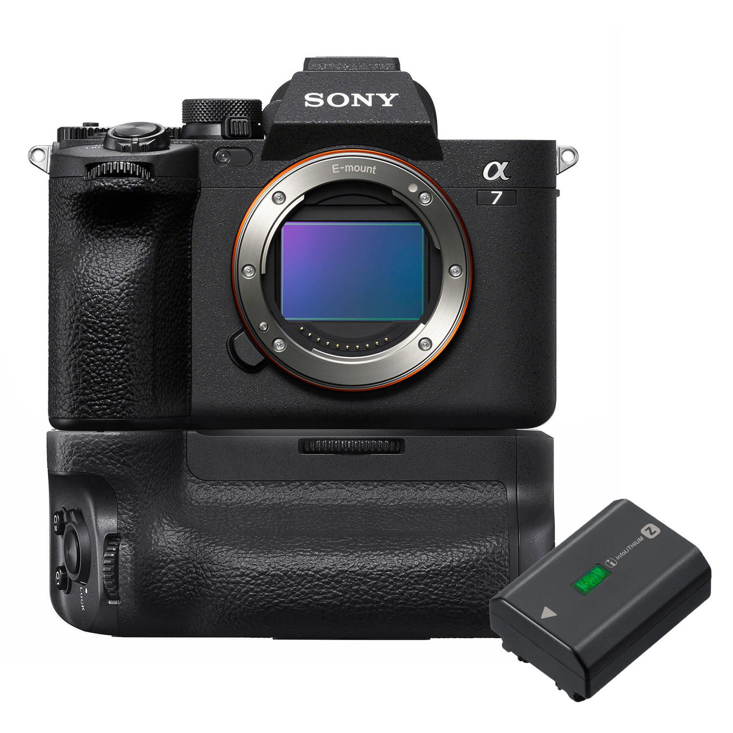 Sony Alpha A7 IV systeemcamera + VG-C4EM grip + NP-FZ100 accu