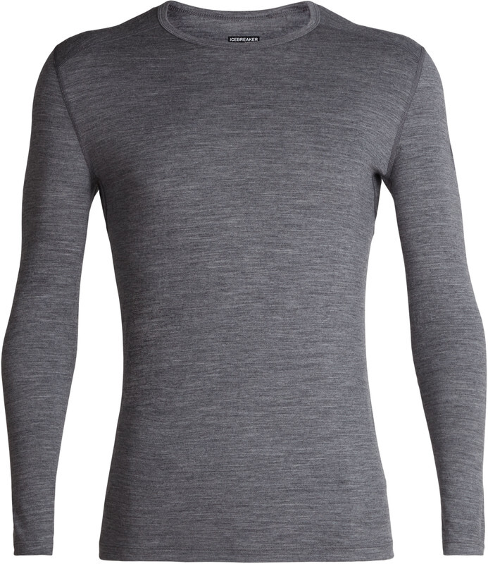 Icebreaker 200 Oasis Longsleeve Crew Shirt Heren, gritstone heather