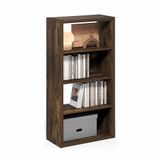 Furinno Altviool 4-Tier Open Plank Boekenkast, Boekenplank, Amber Pine
