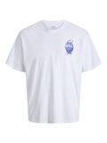 JACK & JONES Jortrendy Objects T-shirt SS Crew Neck TG, wit glanzend, XXL, heren