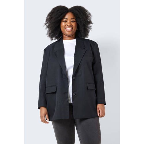 NOISY MAY Curve blazer NMMILLA zwart