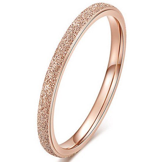 LGT JWLS LGT Jewels Dames ring Stardust Rose Verguld Edelstaal-17mm