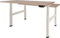 Schaffenburg bureau - duo électrique 140x80 havane cerisier - cadre blanc