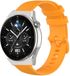Strap-it Huawei Watch GT 3 Pro 46mm Luxe Siliconen bandje - oranje