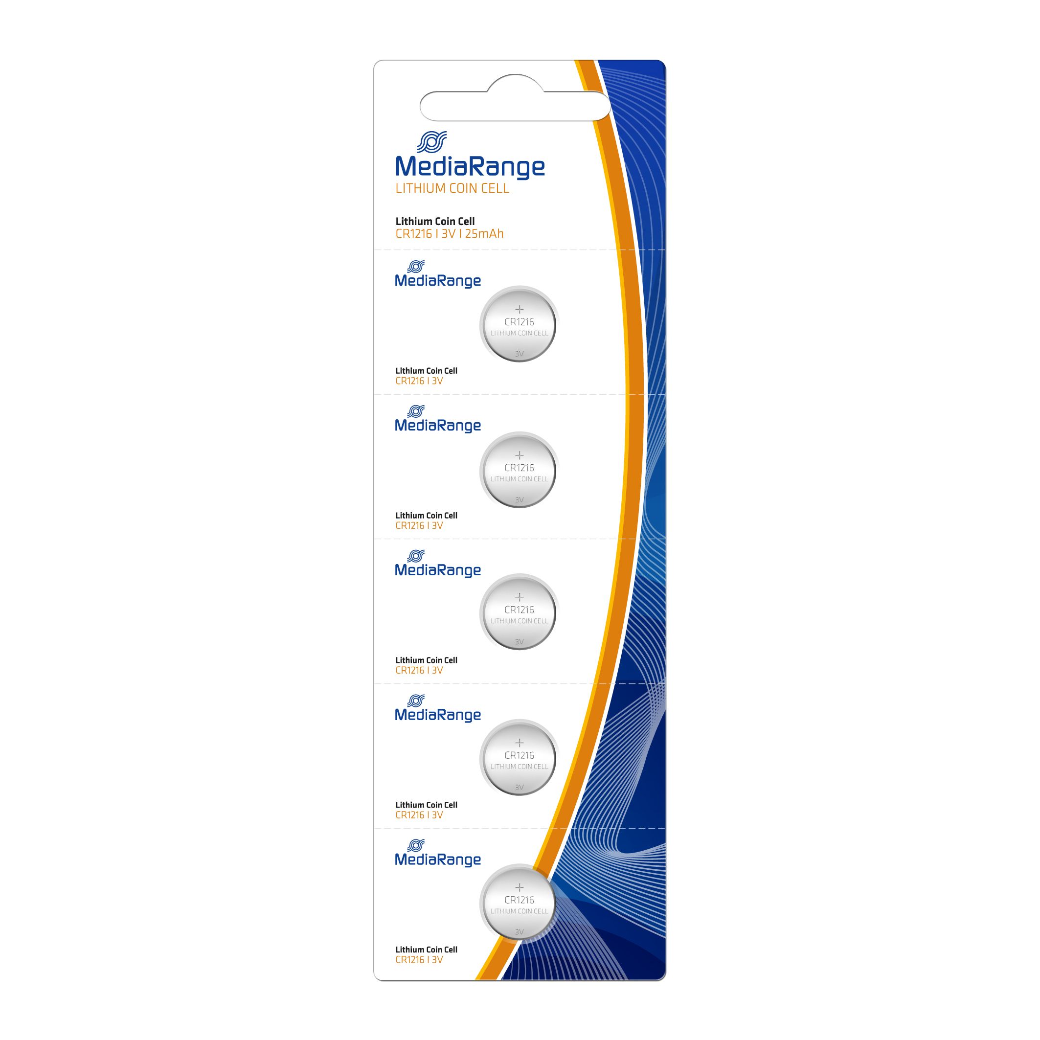 MediaRange Lithium Batterijen 3V 25mAh Zilver 5 Stuks
