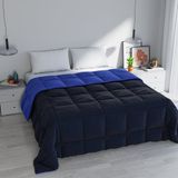 Italian Bed Linen ELEGANT Winter Dekbed, Donkerblauw/Koningsblauw, 260x260cm