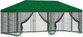 vidaXL Paviljoen met zijwanden - 6 x 3 m - Groen - Polyester en Staal