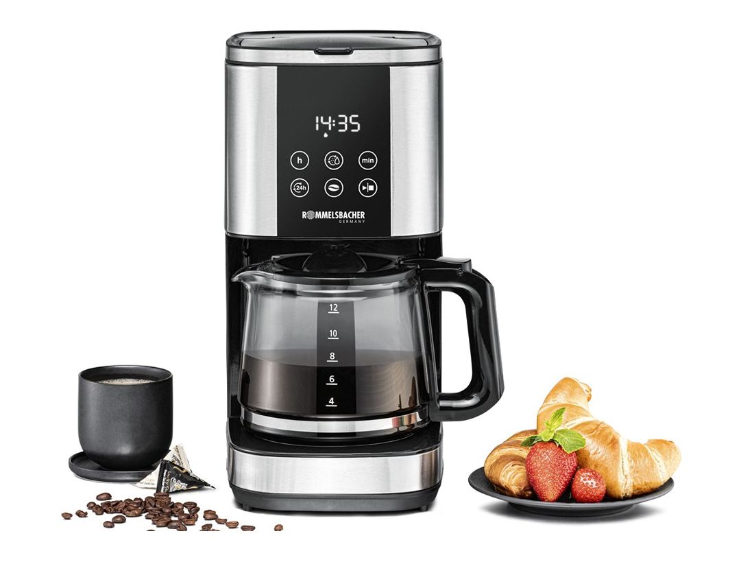 Rommelsbacher FKM1000 Filter Coffee Machine - 1.5L - Black/Stainless Steel