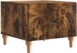 vidaXL Salontafel met lade Gerookt eiken 49 x 50 x 40 cm Bewerkt hout