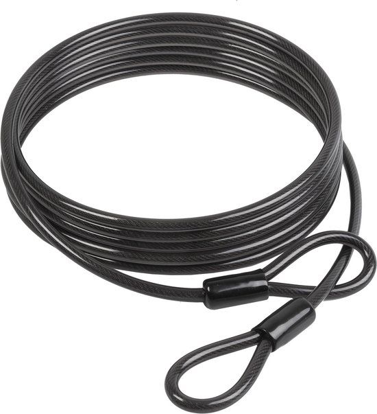 M-Wave S 10.50 L Loopkabel - 5 meter x 10 mm - Zwart