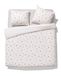 HEMA Housse de couette 200x200/220 cm coton doux pois colorés (blanc)