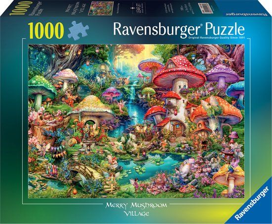 Ravensburger Merry Mushroom Village Puzzel - 1000 Stukjes