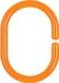 SPIRELLA douchegordijnringen C-MINOR - ORANJE - 12 STUKS