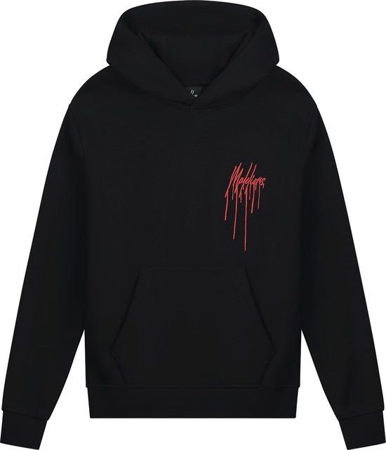 Malelions Hoodie Painter - Zwart / Rood - Kinderen - Maat 128 - Rood - Herfst/Winter 2023