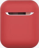 By Qubix AirPods 1/2 hoesje Liquid series - Siliconen - Rood - Schokbestendig