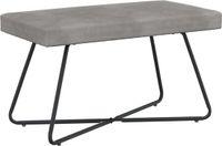 vidaXL Sofa lichtgrijs 80 x 40 x 45 cm fluweel