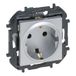 LEGRAND Niloé Step-stopcontact, 2P+T, 16 A, samenstelbaar, voor inbouwmontage, aluminium, 398251B