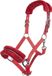HKM Nylonhalster -Glitter- polarfleece voering rood Pony