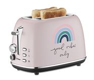 Trisa Good Vibes 2-slice toaster 815W Black, Pink, Silver