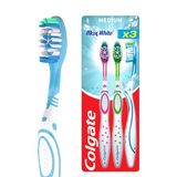 Colgate Max White Medium Handmatige Tandenborstel, 3 Pack