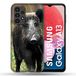 Beschermhoes Samsung Galaxy A13 Beschermhoes, wilde zwijn, hout