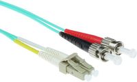 ACT RL7610 Glasvezel LC naar ST Kabel 10 m Aqua