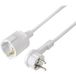Sygonix SY-7170030 Stroom Verlengkabel 16 A Wit 2.00 m H05VV-F 3G 1,5 mm²