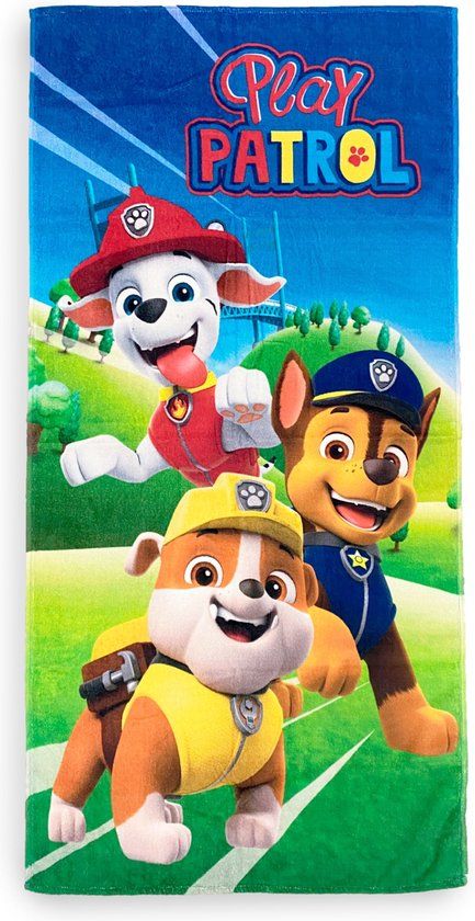 4KidsOnly Paw Patrol strandlaken Katoen Meerkleurig 70 x 140 cm