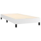 vidaXL Boxspringbed met matras, kunstleer, wit, 100x200 cm