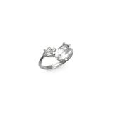 GUESS JUBR04418JWRH56 Gemengd analoog kwartshorloge met armband
