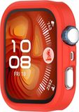 Wigento Huawei Siliconen beschermhoes voor de Huawei Watch Fit 4 Pro, halfomsluitend, rood