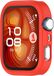 Wigento Huawei Siliconen beschermhoes voor de Huawei Watch Fit 4, halfomsluitend, rode kleur